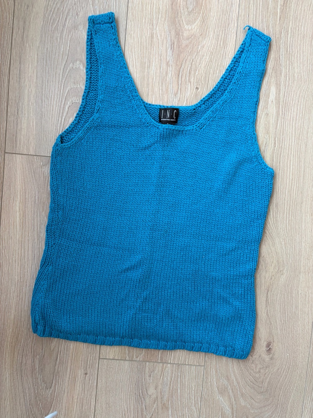 Teal blue INC tank sweater size M